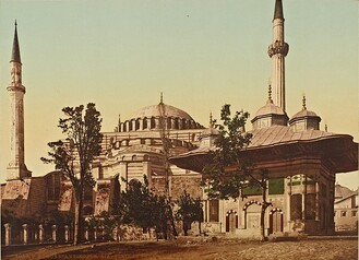 III. Ahmet Fountain and Hagia Sophia Mosque