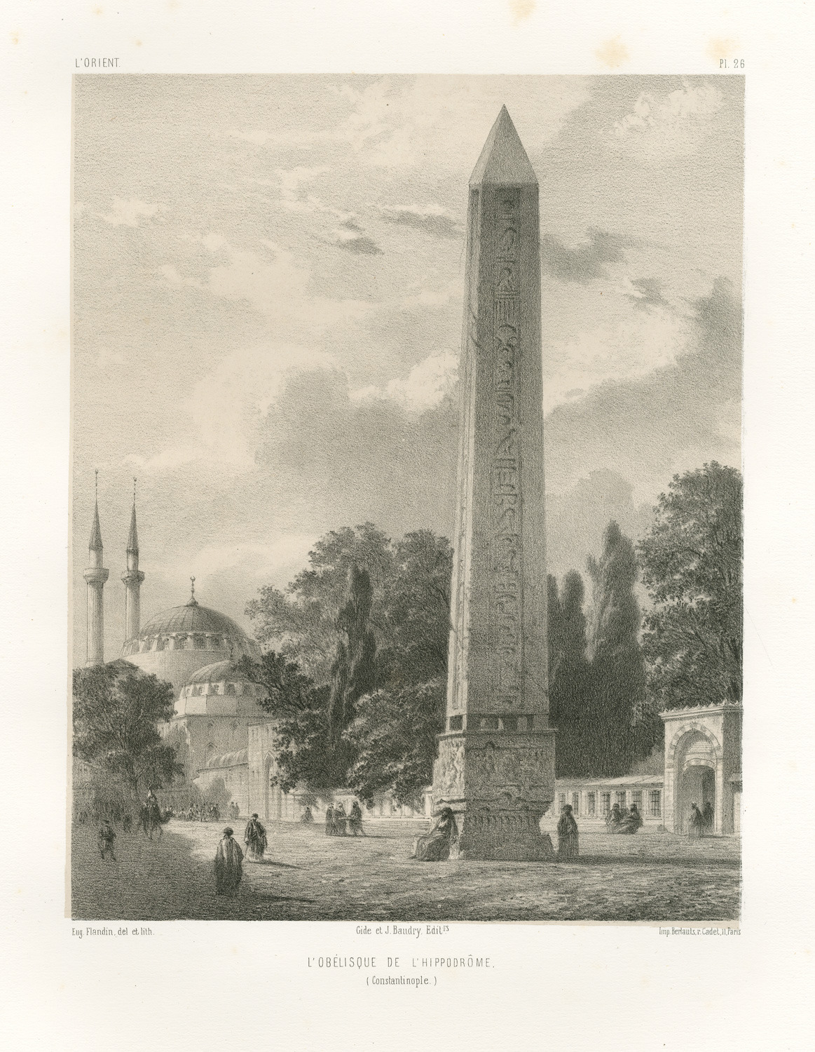 The Obelisk of Theodosius I in the byzantine Hippodrome (Atmeydani)